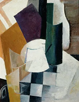Constructivism Prints: Composition, 1915. Creator: Pestel, Vera Yefremovna (1887-1952)