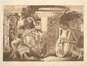 Composition with the Antique Fragments and a Leaning Vase, from Recueil de Compositions Composition with the Antique Fragments and a Leaning Vase, from Recueil de Compositions