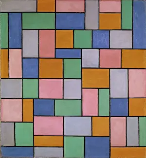 Composition Prints: Composition in dissonances, 1918. Creator: Theo Van Doesburg