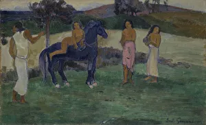 South Pacific Prints: Composition with Figures and a Horse, 1902