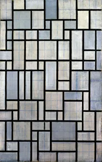 Composition with Grid 2, 1915. Artist: Mondrian, Piet (1872-1944)