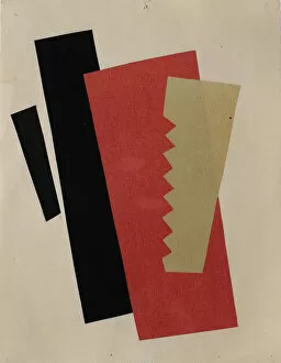 Composition (Red-Black-Gold). Artist: Popova, Lyubov Sergeyevna (1889-1924)