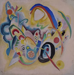 Composition in Yellow, 1920. Creator: Kandinsky, Wassily Vasilyevich (1866-1944)