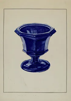 Glasswork Prints: Compote, c. 1936. Creator: Marcus Moran