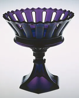 Serving Dish Prints: Compote on Stand, 1845 / 60. Creator: Boston and Sandwich Glass Company