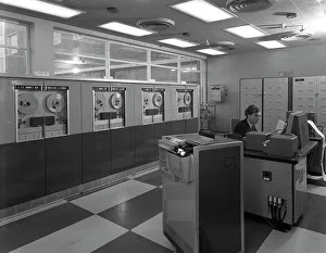 Computer Prints: Computer room scene, the Park Gate Iron & Steel Co, Rotherham, 1964. Artist