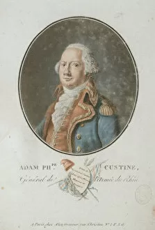 Adam Philippe De Custine Gallery: Comte Adam Philippe de Custine (1740-1793), 1793. Creator: Alix