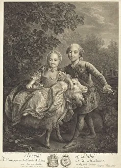 Siblings Prints: The Comte d'Artois and His Sister Mademoiselle Clotilde