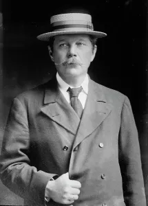 Hand In Coat Prints: Conan Doyle, 1913. Creators: Bain News Service, George Graham Bain
