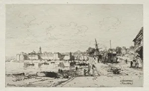 A Concarneau. Creator: Maxime Lalanne (French, 1827-1886)