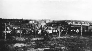 Pow Camp Prints: The concentration camp at Frith Hill, Camberley, 1914, (1915)