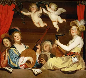 Honthorst Prints: Concert, 1624. Creator: Honthorst, Gerrit, van (1590-1656)