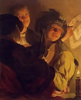 Shadow Prints: Concert, 1626. Creator: Hendrick ter Brugghen