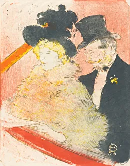Fin De Siecle Prints: At the Concert (Au concert), 1898. Creator: Henri de Toulouse-Lautrec