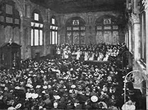 Auditorium Gallery: A concert at the Guildhall School of Music, London, c1901 (1901)
