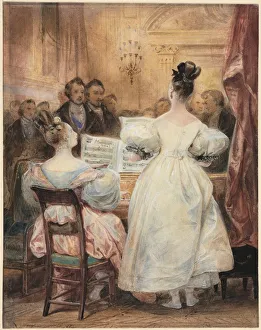 A Concert: Laura Deveria Singing, 1831