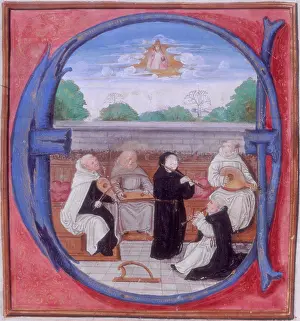 Dominican Prints: A concert of the five orders, 1522. Creator: Unknown