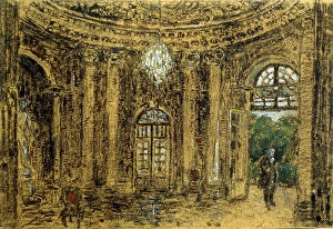 Concert in Sanssouci, (Study), 1850s. Artist: Adolph Menzel