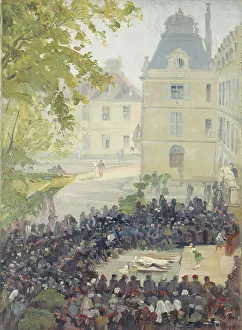 5th Arrondissement Prints: Concert for the wounded in courtyard of the Val-de-Grace military hospital