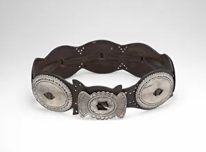 Dine Gallery: Concho Belt, 1880/95. Creator: Unknown