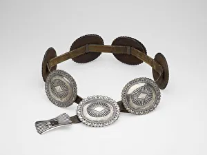 Dine Gallery: Concho Belt, 1880s. Creator: Unknown