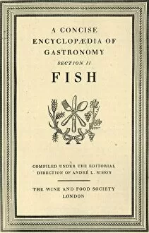 A Concise Encyclopaedia of Gastronomy, Section II, Fish, 1940, (1946). Creator: Unknown