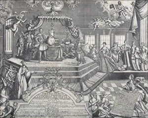 State Museum Of As Pushkin Prints: Conclusion of the Coronation of Empress Catherine I on 6 May 1724, 1724