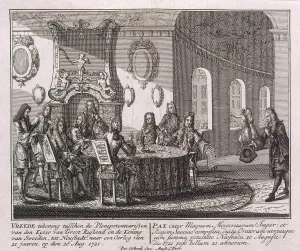 Great Northern War Collection: Conclusion of the Peace Treaty of Nystad on 20 August 1721