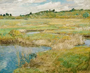 Childe 1859 1935 Collection: The Concord Meadow, c. 1890. Artist: Hassam, Childe (1859-1935)