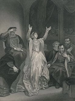 Anne Bullen Gallery: Condemnation of Anne Boleyn, (mid 19th century). Creator: George C Finden
