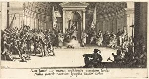 Judgment Gallery: The Condemnation to Death, c. 1618. Creator: Jacques Callot