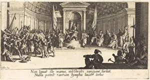 Death Sentence Prints: The Condemnation to Death, c. 1618. Creator: Jacques Callot