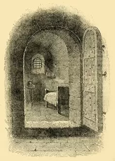 Cell Collection: The Condemned Cell in Newgate, c1872. Creator: Unknown