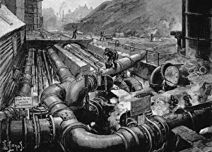 Fuel Prints: The condensers at the South Metropolitan Gas Companys works, East Greenwich, London, 1891