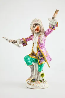 Animal Likeness Prints: Conductor for the Monkey Band, Meissen, c. 1765. Creator