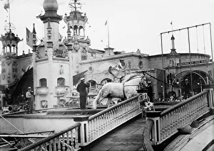 Circus Prints: Coney Island, Open air circus, between c1910 and c1915. Creator: Bain News Service
