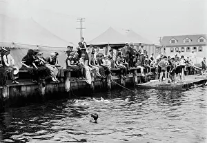 Carnival Prints: Coney Isl'd Swimming Carnival, between c1910 and c1915. Creator: Bain News Service