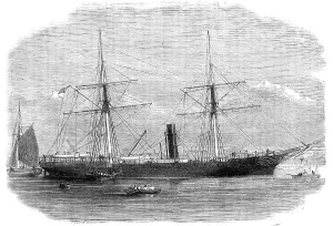 Cruiser Prints: The Confederate cruiser Georgia, 1864. Creator: Unknown