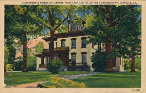 War Of Secession Prints: Confederate Memorial Library, Danville, Virginia, 1938