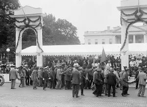 Reunion Prints: Confederate Reunion - Parade; Reviewing Stand