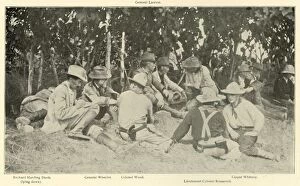 Wheeler Gallery: Conference After Rough Riders Battle, Spanish-American War, June 1898, (1899)