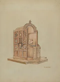 Hoffman William Prints: Confessional, 1935 / 1942. Creator: William Hoffman