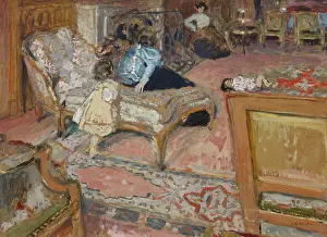 Luck Prints: Confidence, les enfants Bernheim au salon, 1905. Creator: Vuillard, Edouard (1868-1940)