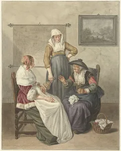 Brekelenkam Quiringh Van Prints: Confidential advice, 1776. Creator: Abraham Delfos