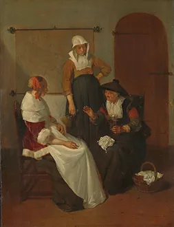 Brekelenkam Quiringh Van Prints: A Confidential Chat, 1661. Creator: Gerritsz Quiringh van Brekelenkam