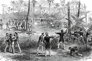 Intervention Prints: Conflict between the Natives of Samoa and the Crew of H