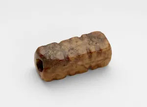 Jade Nephrite Prints: Cong-shaped bead, Late Neolithic period, ca. 3300-2250 BCE. Creator: Unknown