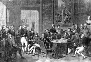 Congress Of Vienna Gallery: The Congress of Vienna, 1856.Artist: Eugene Louis Gabriel Isabey