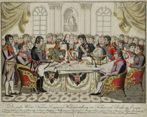 Grande Armee Gallery: The Congress of Vienna, c. 1815. Artist: Anonymous