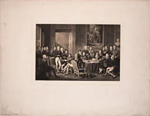 Grande Armee Gallery: The Congress of Vienna, c. 1815. Artist: Isabey, Jean-Baptiste (1767-1855)